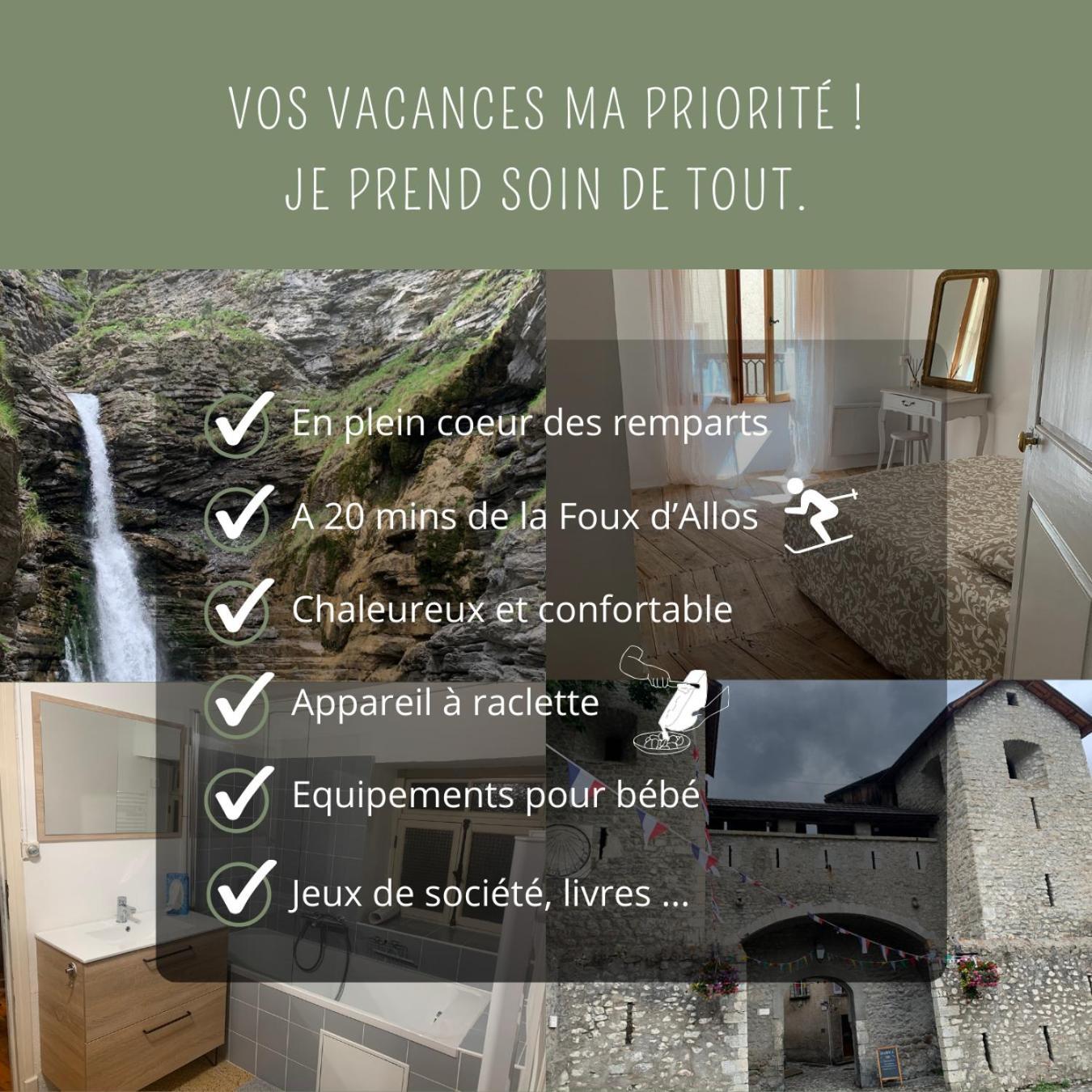 Maison Familiale Des Remparts Colmars Exterior photo
